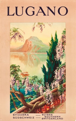 Lugano, Switzerland Travel Poster